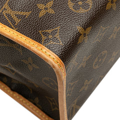 ルイ ヴィトン モノグラム ポパンクール オ ショルダーバッグ トートバッグ M40007 ブラウン PVC レザー レディース LOUIS VUITTON 【中古】