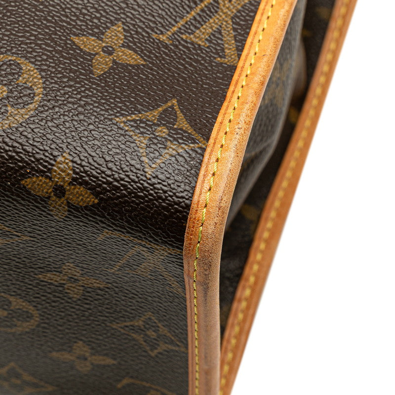 ルイ ヴィトン モノグラム ポパンクール オ ショルダーバッグ トートバッグ M40007 ブラウン PVC レザー レディース LOUIS VUITTON 【中古】
