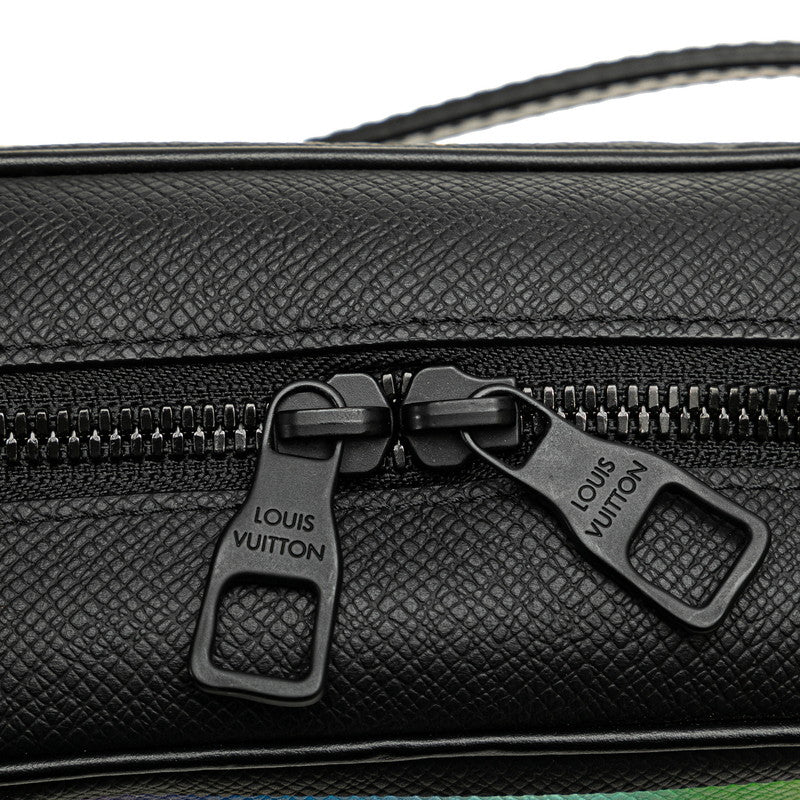 ルイ ヴィトン タイガ ミニソフトトランク ショルダーバッグ M30351 ブラック レインボー レザー レディース LOUIS VUITTON 【中古】