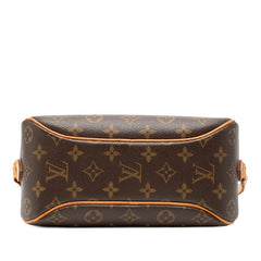 ルイ ヴィトン モノグラム ブロワ 斜め掛け ショルダーバッグ M51221 ブラウン PVC レザー レディース LOUIS VUITTON 【中古】