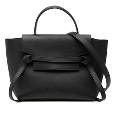 セリーヌ ベルトバッグ マイクロ ハンドバッグ ショルダーバッグ 2WAY ブラック レザー レディース CELINE 【中古】