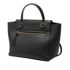 セリーヌ ベルトバッグ マイクロ ハンドバッグ ショルダーバッグ 2WAY ブラック レザー レディース CELINE 【中古】