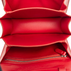 セリーヌ クラシックボックス スモール ショルダーバッグ レッド レザー レディース CELINE 【中古】