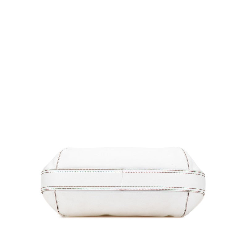 ロエベ ハンドバッグ ワンショルダーバッグ 2WAY ホワイト レザー レディース LOEWE 【中古】