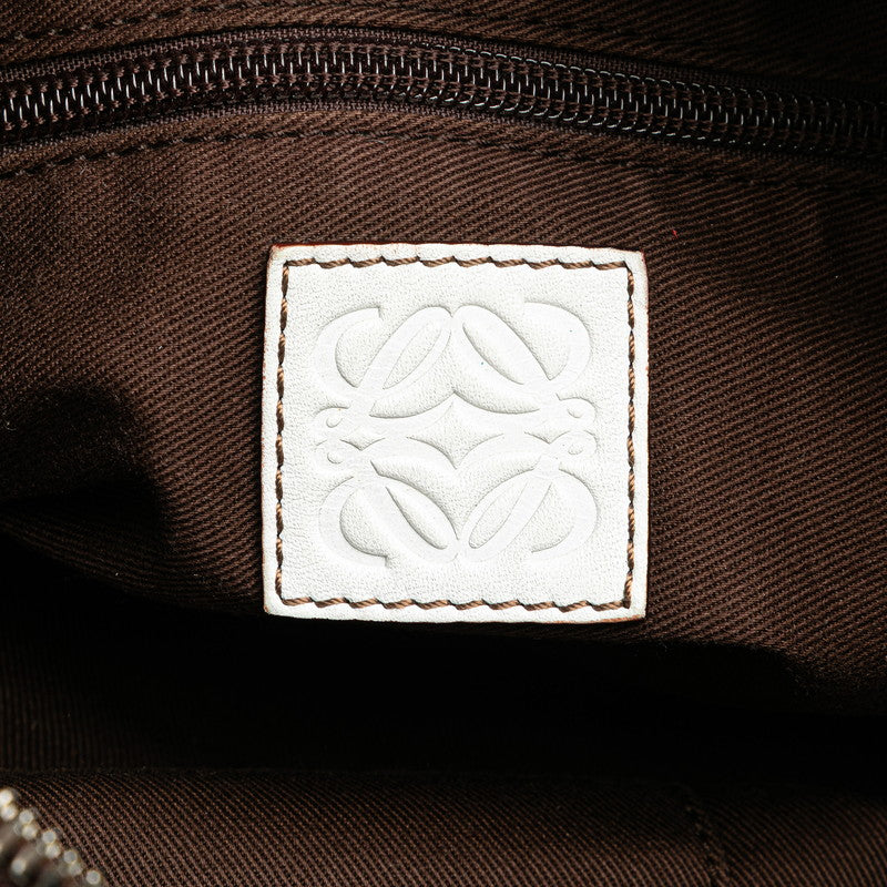 ロエベ ハンドバッグ ワンショルダーバッグ 2WAY ホワイト レザー レディース LOEWE 【中古】