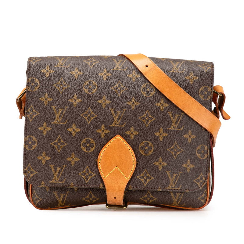 ルイ ヴィトン モノグラム カルトシエールGM 斜め掛け ショルダーバッグ M51252 ブラウン PVC レザー レディース LOUIS VUITTON 【中古】