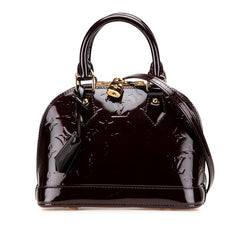 ルイ ヴィトン モノグラム ヴェルニ アルマBB ハンドバッグ ショルダーバッグ 2WAY M91678 アマラント パープル パテントレザー レディース LOUIS VUITTON 【中古】