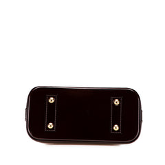 ルイ ヴィトン モノグラム ヴェルニ アルマBB ハンドバッグ ショルダーバッグ 2WAY M91678 アマラント パープル パテントレザー レディース LOUIS VUITTON 【中古】