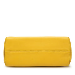フェンディ バイザウェイ ミディアム ハンドバッグ ショルダーバッグ 2WAY 8BL124 イエロー レザー レディース FENDI 【中古】