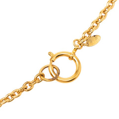 シャネル サークルロゴ ロングネックレス ゴールド メッキ レディース CHANEL 【中古】