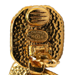 シャネル ヴィンテージ ココマーク チェーン イヤリング ゴールド メッキ レディース CHANEL 【中古】