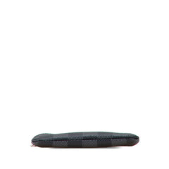 ルイ ヴィトン ダミエグラフィット ポシェット クレ コインケース N60155 ブラック PVC レザー メンズ LOUIS VUITTON 【中古】