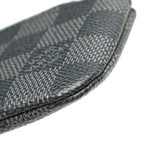 ルイ ヴィトン ダミエグラフィット ポシェット クレ コインケース N60155 ブラック PVC レザー メンズ LOUIS VUITTON 【中古】