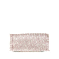 ディオール オブリーク ブックトート　ミディアム トートバッグ ピンク キャンバス レディース Dior 【中古】