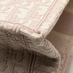 ディオール オブリーク ブックトート　ミディアム トートバッグ ピンク キャンバス レディース Dior 【中古】