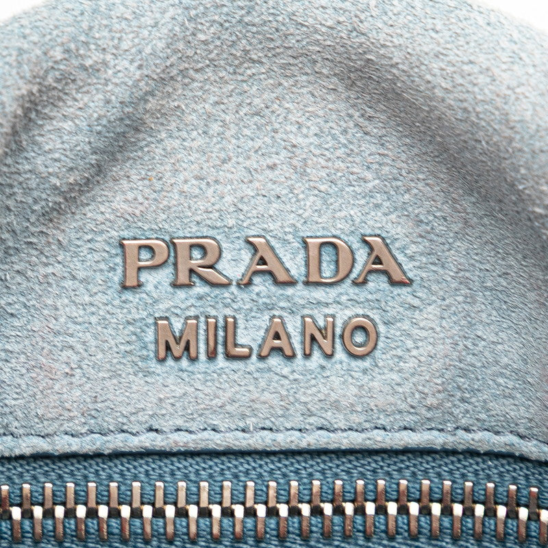 プラダ エティケットバッグ ワンショルダーバッグ 1BD085 レッド レザー レディース PRADA 【中古】