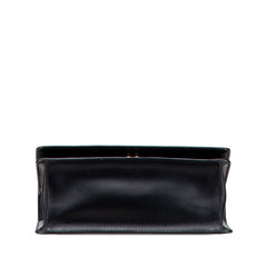 プラダ チェーン ショルダーバッグ ブラック サフィアーノレザー レディース PRADA 【中古】