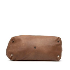 グッチ パグリアGG サンセット トートバッグ 232943 ブラウン マルチカラー レザー ストロー レディース GUCCI 【中古】