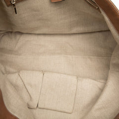 グッチ パグリアGG サンセット トートバッグ 232943 ブラウン マルチカラー レザー ストロー レディース GUCCI 【中古】