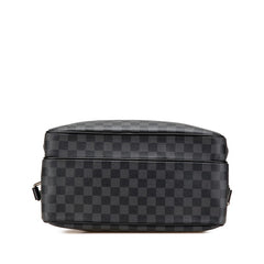 ルイ ヴィトン ダミエ グラフィット イオ 斜め掛け ショルダーバッグ N45252 ブラック PVC レザー メンズ LOUIS VUITTON 【中古】