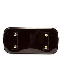 ルイ ヴィトン モノグラム ヴェルニ アルマBB アマラントレイユール ハンドバッグ ショルダーバッグ 2WAY M91700 ワインレッド パテントレザー レディース LOUIS VUITTON 【中古】