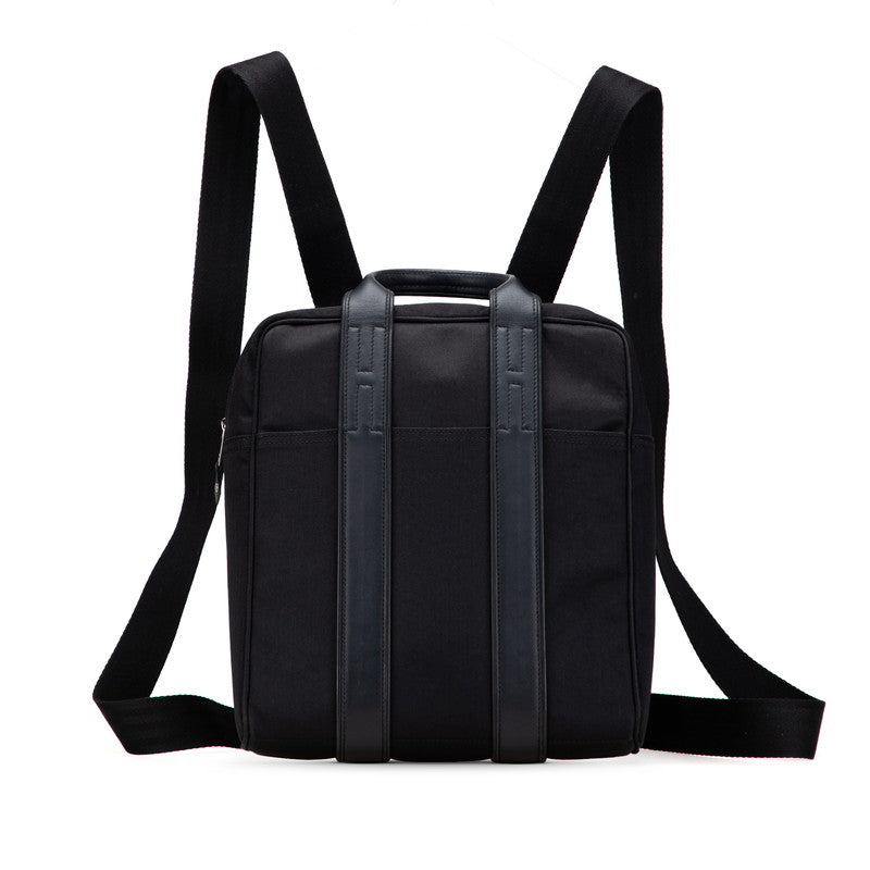 エルメス アカプルコ サックアド リュック バックパック ブラック トワルシェブロン メンズ HERMES 【中古】