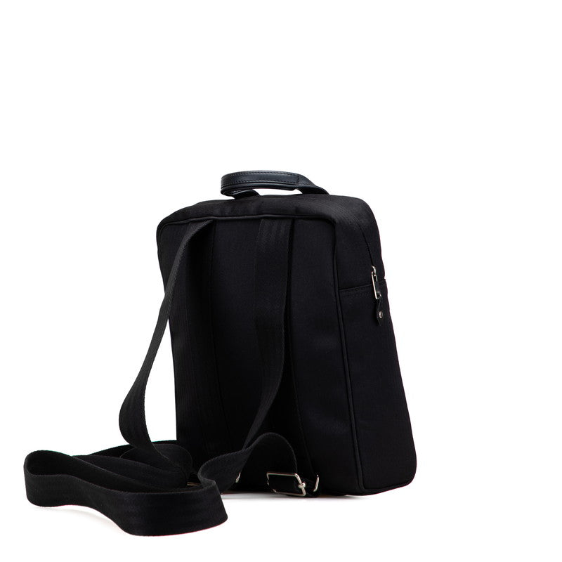 エルメス アカプルコ サックアド リュック バックパック ブラック トワルシェブロン メンズ HERMES 【中古】