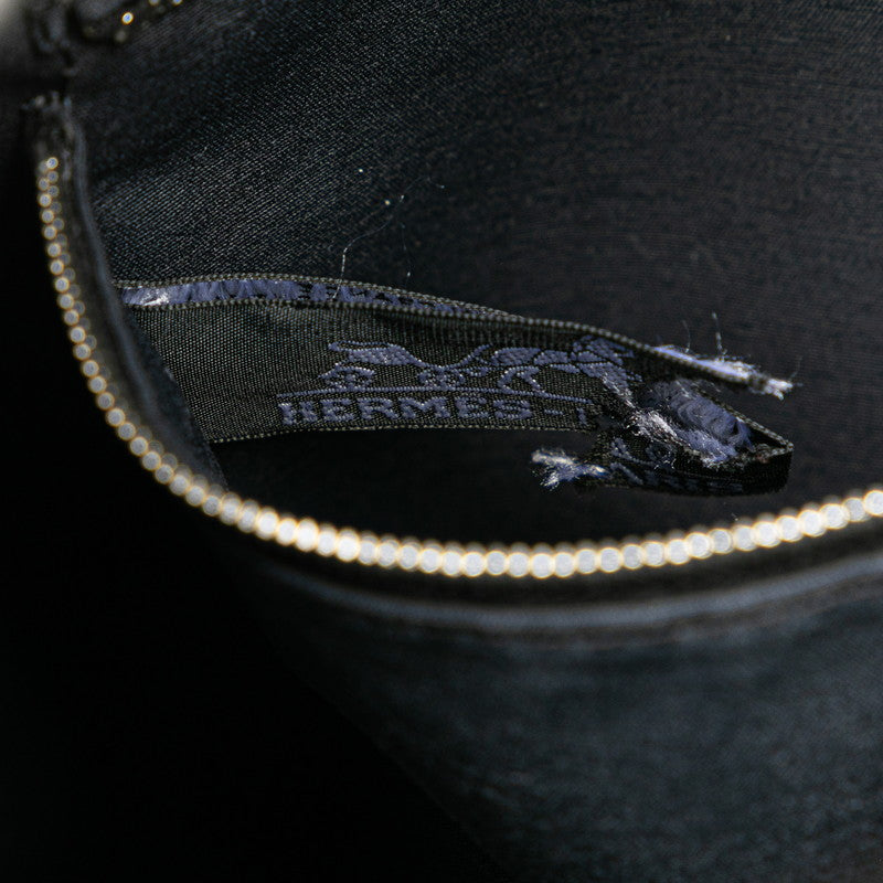 エルメス アカプルコ サックアド リュック バックパック ブラック トワルシェブロン メンズ HERMES 【中古】