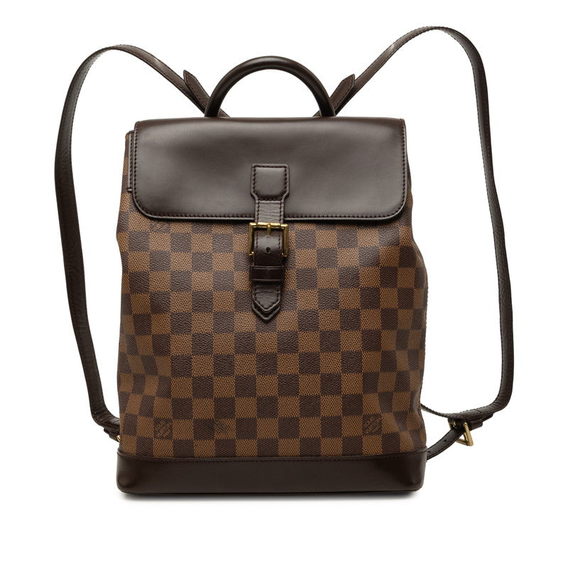 ルイ ヴィトン ダミエ ソーホー リュック バックパック N51132 ブラウン PVC レザー レディース LOUIS VUITTON 中古