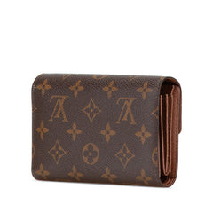 ルイ ヴィトン モノグラム ポルトフォイユ アレクサンドラ 三つ折り財布 M60047 ブラウン PVC レディース LOUIS VUITTON 【中古】