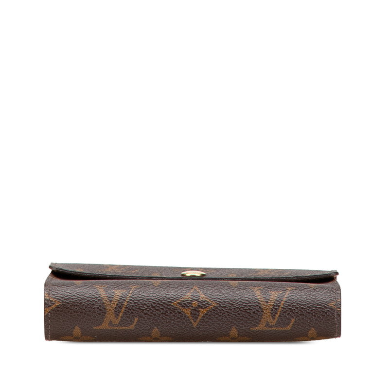 ルイ ヴィトン モノグラム ポルトフォイユ アレクサンドラ 三つ折り財布 M60047 ブラウン PVC レディース LOUIS VUITTON 【中古】