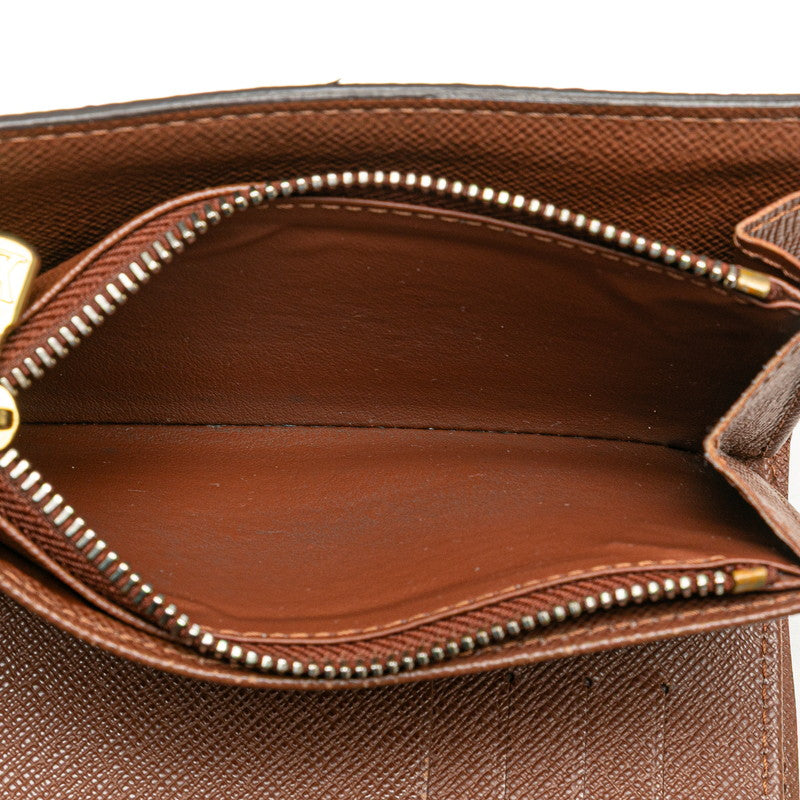 ルイ ヴィトン モノグラム ポルトフォイユ アレクサンドラ 三つ折り財布 M60047 ブラウン PVC レディース LOUIS VUITTON 【中古】