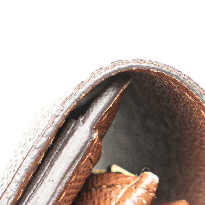 ルイ ヴィトン モノグラム ポルトフォイユ アレクサンドラ 三つ折り財布 M60047 ブラウン PVC レディース LOUIS VUITTON 【中古】