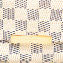 ルイ ヴィトン ダミエ アズール フェイボリットPM ハンドバッグ ショルダーバッグ 2WAY N41277 ホワイト PVC レザー レディース LOUIS VUITTON 【中古】