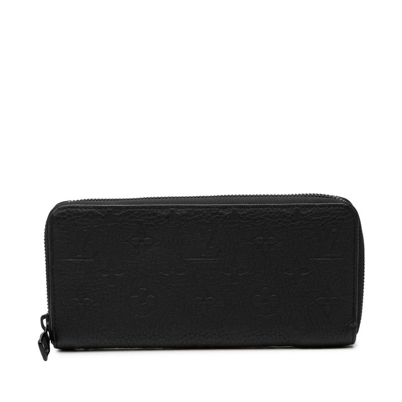 ルイ ヴィトン モノグラム トリヨン ジッピーウォレット ホリゾンタル 長財布 M11721 ブラック レザー メンズ LOUIS VUITTON 【中古】