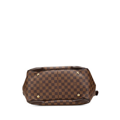ルイ ヴィトン ダミエ ヴェローナGM ハンドバッグ N41119 ブラウン PVC レザー レディース LOUIS VUITTON 【中古】