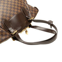 ルイ ヴィトン ダミエ ヴェローナGM ハンドバッグ N41119 ブラウン PVC レザー レディース LOUIS VUITTON 【中古】