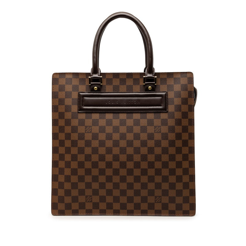 ルイ ヴィトン ダミエ ヴェニスGM トートバッグ ハンドバッグ N51146 ブラウン PVC レザー レディース LOUIS VUITTON 【中古】