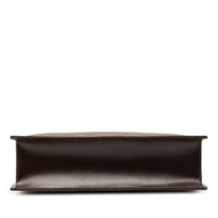 ルイ ヴィトン ダミエ ヴェニスGM トートバッグ ハンドバッグ N51146 ブラウン PVC レザー レディース LOUIS VUITTON 【中古】