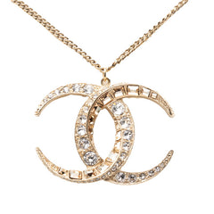 シャネル ココマーク ネックレス ゴールド メッキ ラインストーン レディース CHANEL 【中古】
