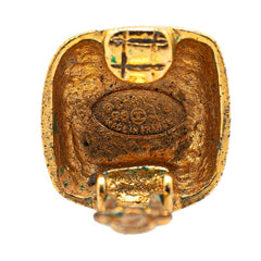 シャネル ココマーク イヤリング ゴールド シルバー メッキ メタル レディース CHANEL 【中古】