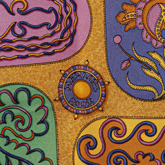 エルメス カレ45 FESTIVAL DES AMAZONES アマゾンの祭典 スカーフ ネイビー マルチカラー シルク レディース HERMES 【中古】