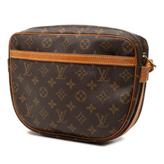 ルイ ヴィトン モノグラム ジュヌフィーユGM 斜め掛け ショルダーバッグ M51225 ブラウン PVC レザー レディース LOUIS VUITTON 【中古】