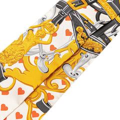 エルメス ツイリー BRIDES de GALA LOVE スカーフ ホワイト マルチカラー シルク レディース HERMES 【中古】