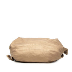 ロエベ アナグラム ナッパアイレ ハンドバッグ ゴールド レザー レディース LOEWE 【中古】