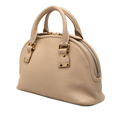 バーバリー ハンドバッグ ショルダーバッグ 2WAY ベージュ系 グレインカーフレザー レディース BURBERRY 【中古】