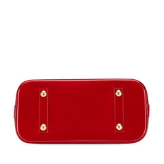 ルイ ヴィトン モノグラム ヴェルニ アルマPM ハンドバッグ M90169 スリーズ レッド パテントレザー レディース LOUIS VUITTON 【中古】