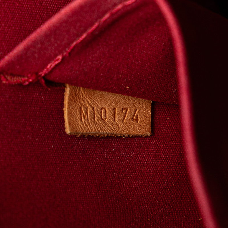 ルイ ヴィトン モノグラム ヴェルニ アルマPM ハンドバッグ M90169 スリーズ レッド パテントレザー レディース LOUIS VUITTON 【中古】