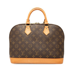 ルイ ヴィトン モノグラム アルマPM ハンドバッグ M53151 ブラウン PVC レザー レディース LOUIS VUITTON 【中古】