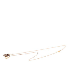 エルメス オーマイヨン シェーヌダンクル ネックレス ゴールド エトゥープ メッキ ヴォースイフト レディース HERMES 【中古】